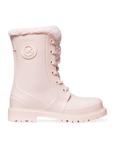 michael kors pink rain boots|brown waterproof michael kors boots.